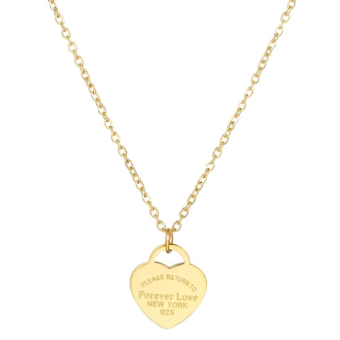 Forever Love Heart Pendant Necklace