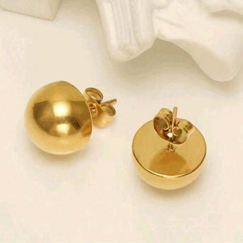 Half Ball Stud Earring