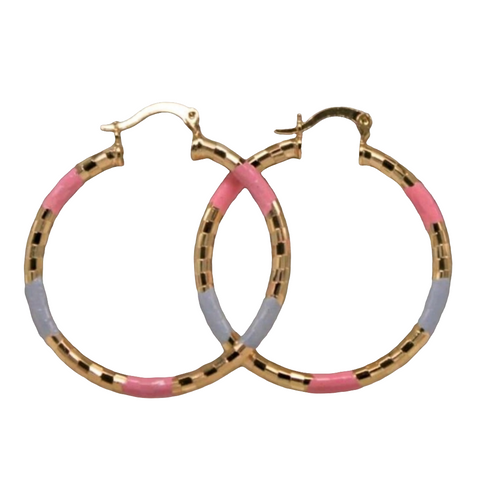 Porcha Colorful Hoop Earring