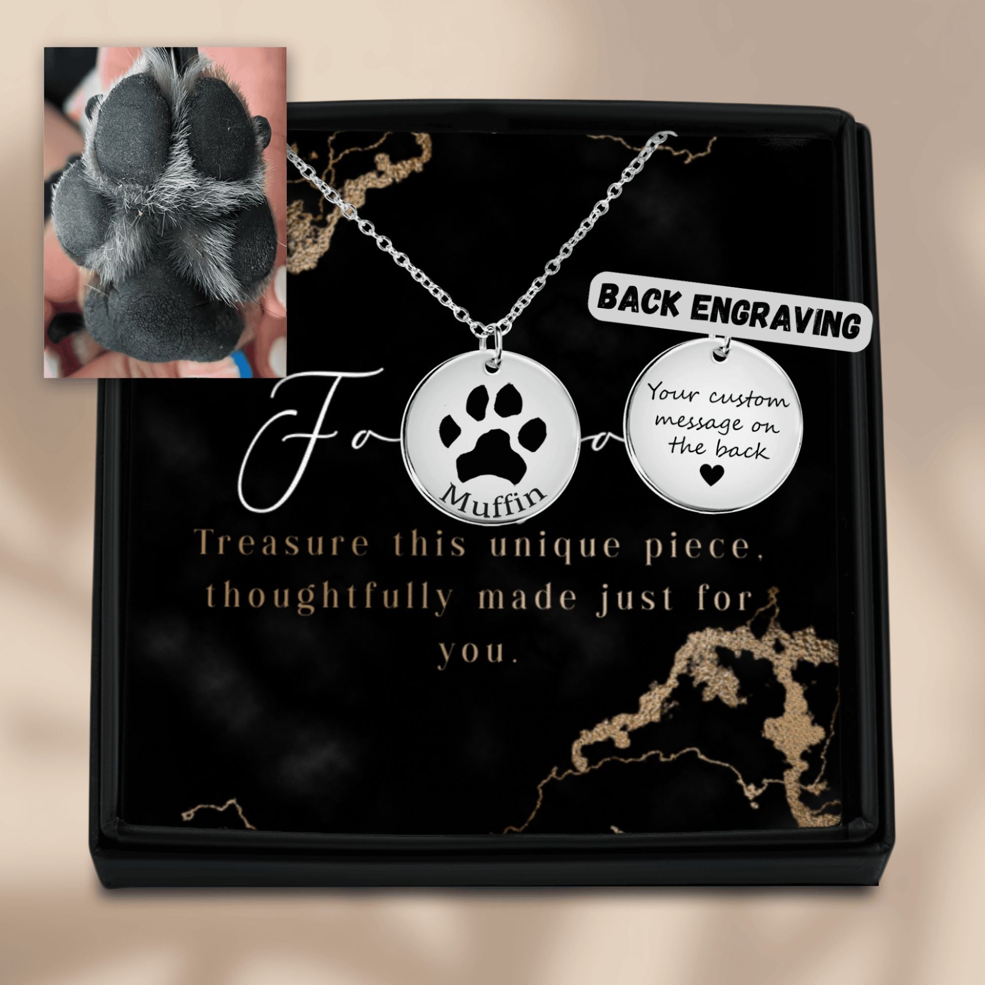 Paw Print Necklace