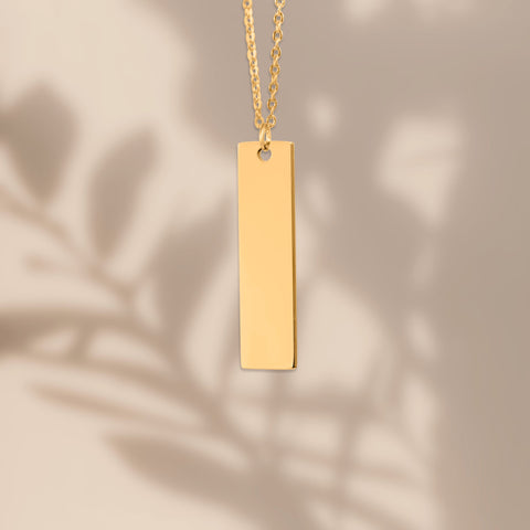 Vertical Name Necklace