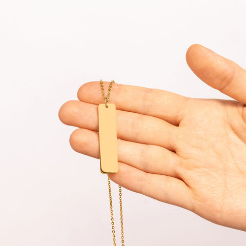 Vertical Name Necklace