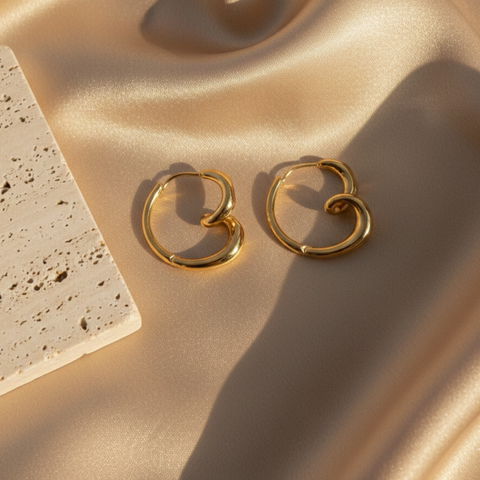 Armour Heart Earrings