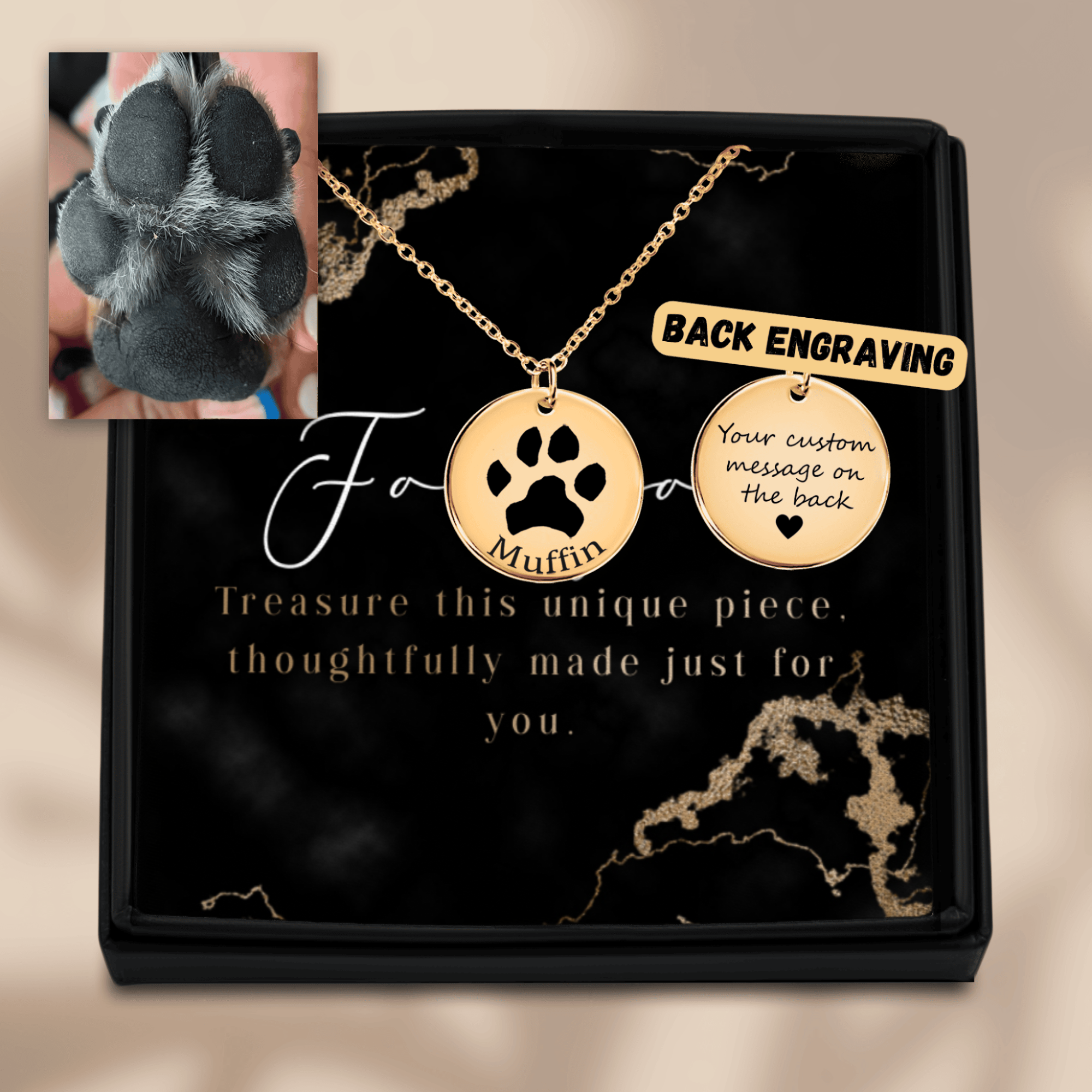 Paw Print Necklace