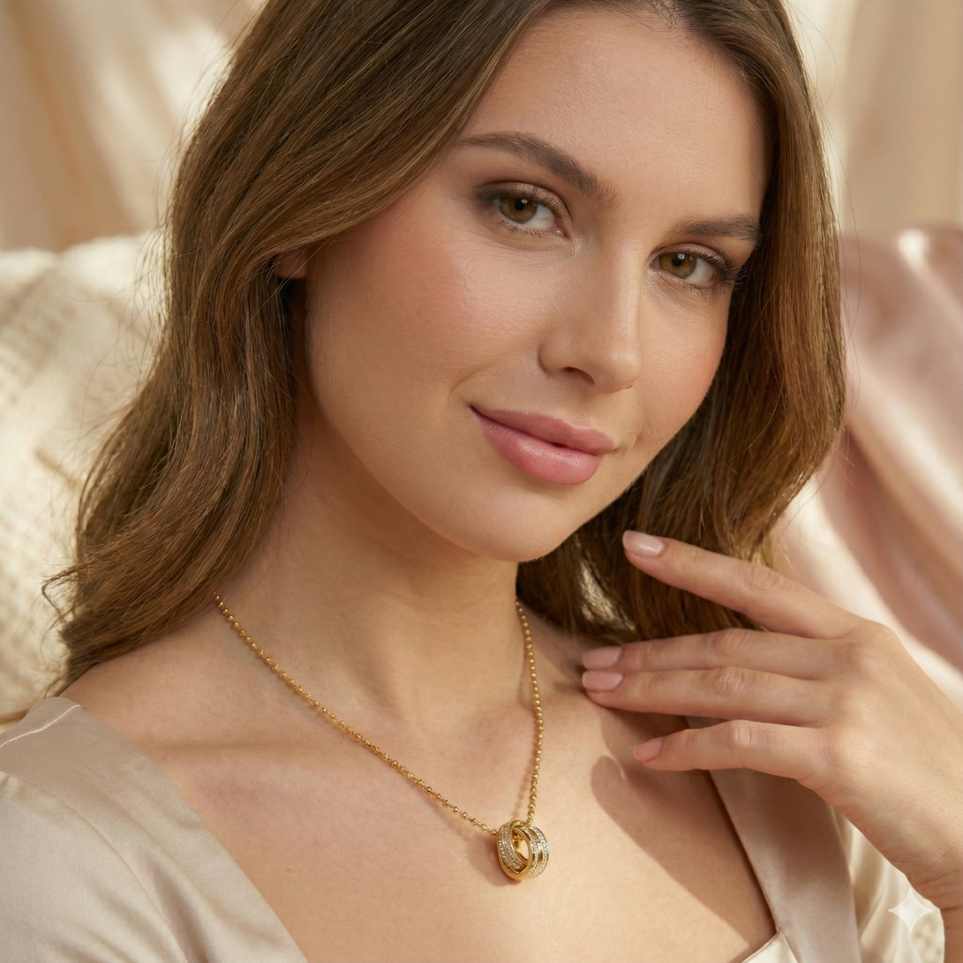 Bijoux Double Pendant Necklace