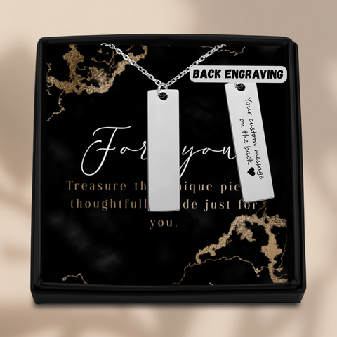 Vertical Name Necklace