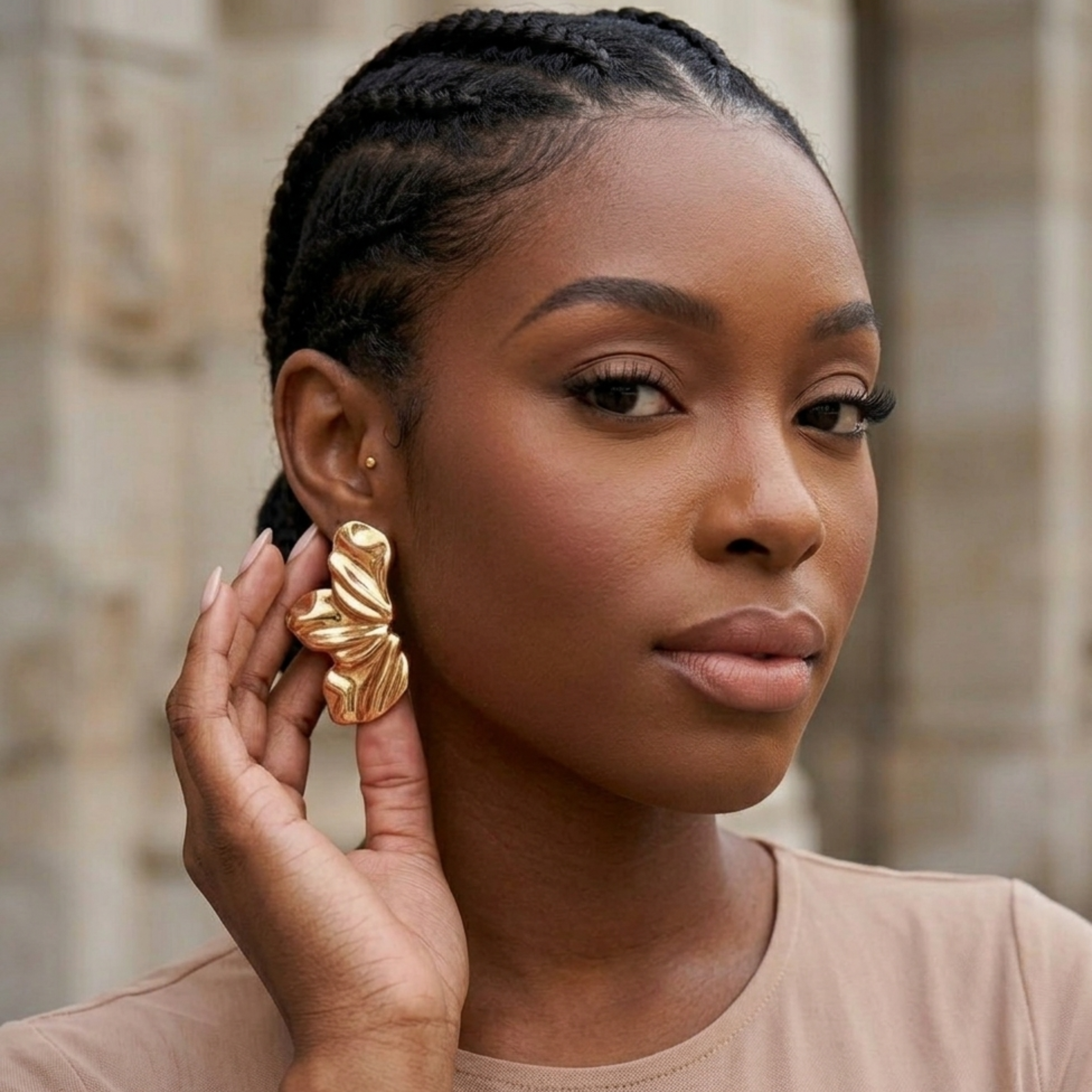 Gala Sculptural Stud Earrings