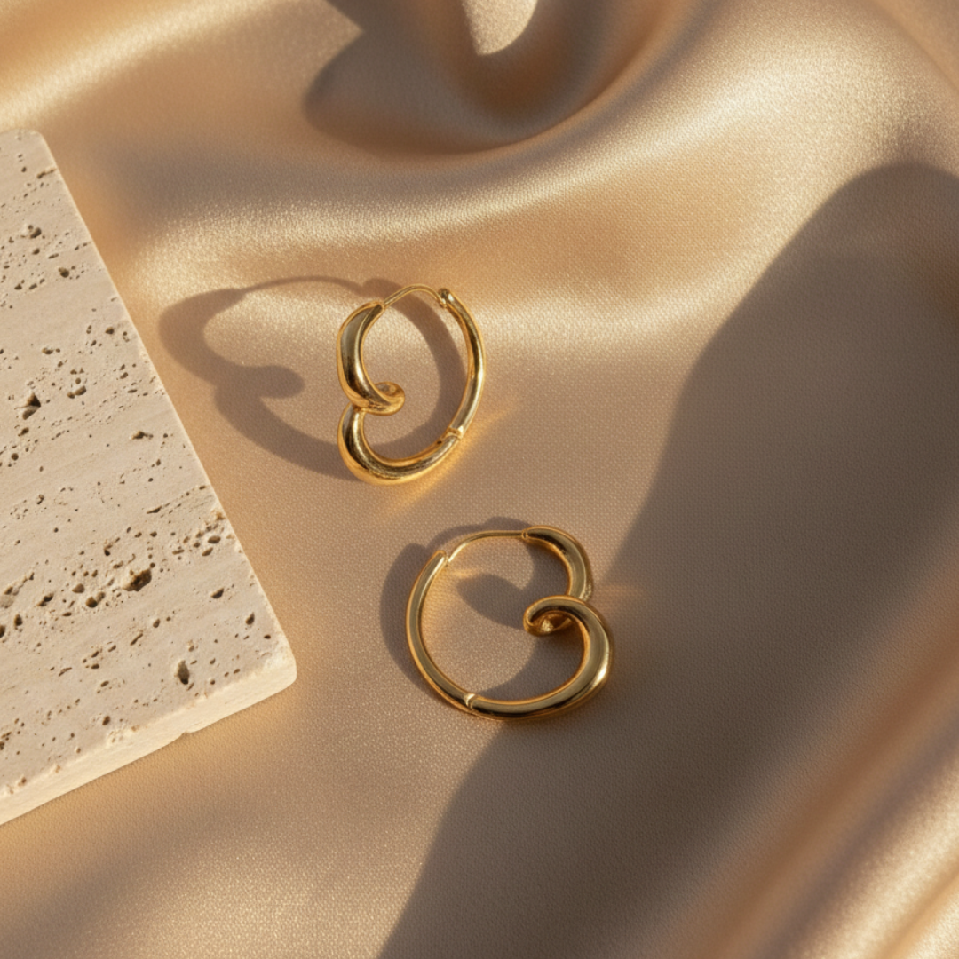 Armour Heart Earrings