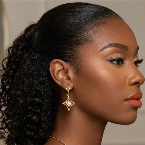 South Star Drop Earrings