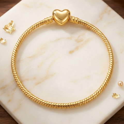 Eternal Golden Heart Bracelet