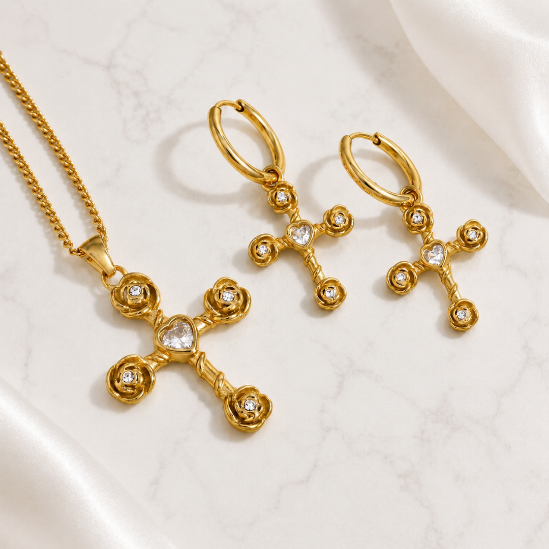 Sacred Heart Cross Set