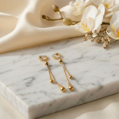 Lumière Cascade Tassel Earrings