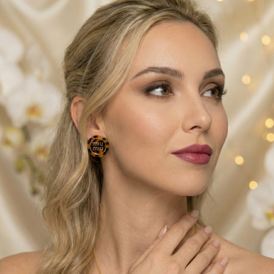 Fierce Luxe Leopard Stud Earring