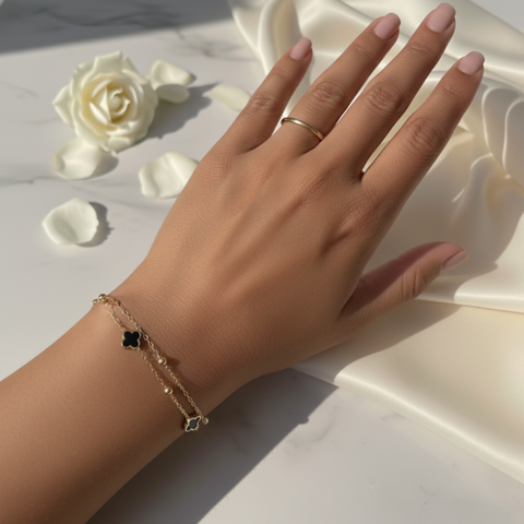 Noir Charm Duo Bracelet