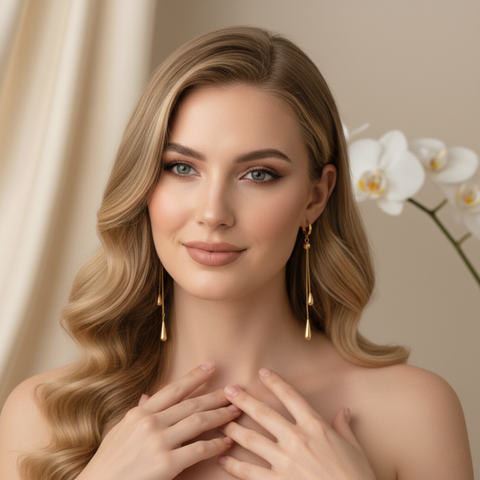 Lumière Cascade Tassel Earrings