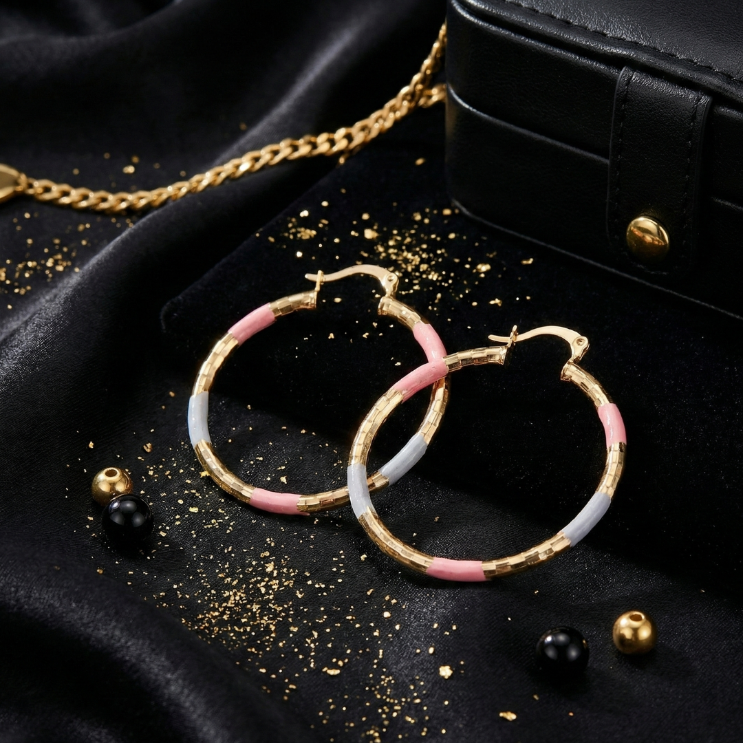 Porcha Colorful Hoop Earring