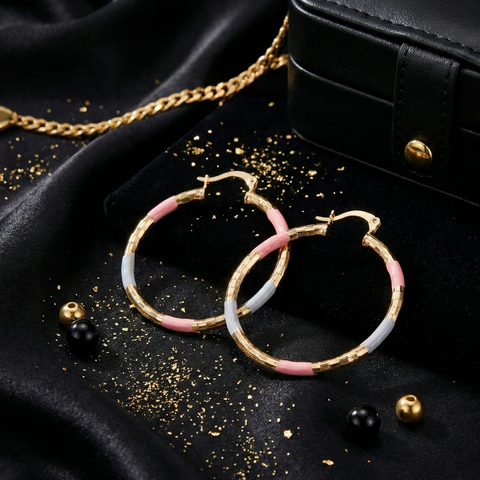 Porcha Colorful Hoop Earring