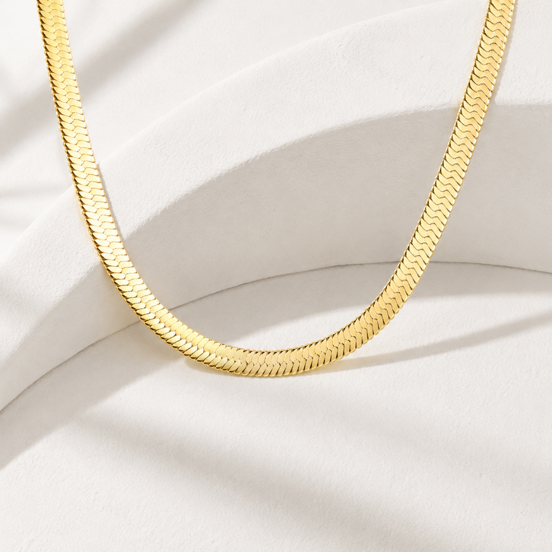 Smoothe Operator Herringbone Necklace