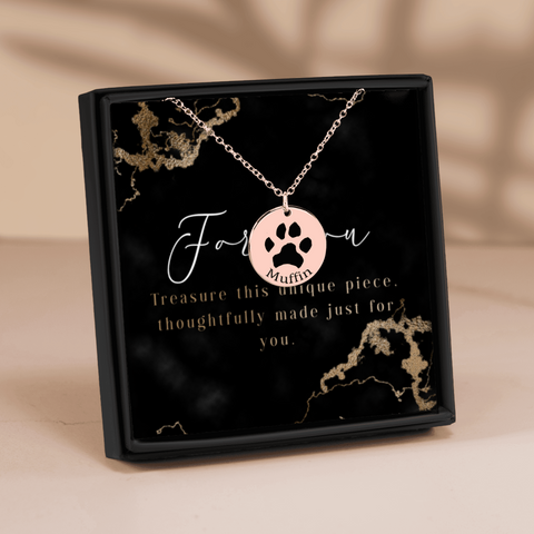Paw Print Necklace