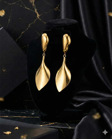 Lena Leaf Drop Earring