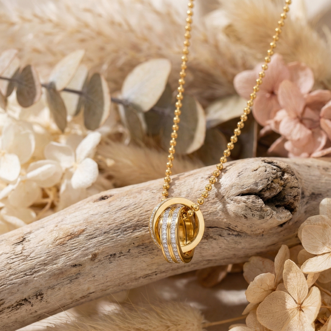 Bijoux Double Pendant Necklace