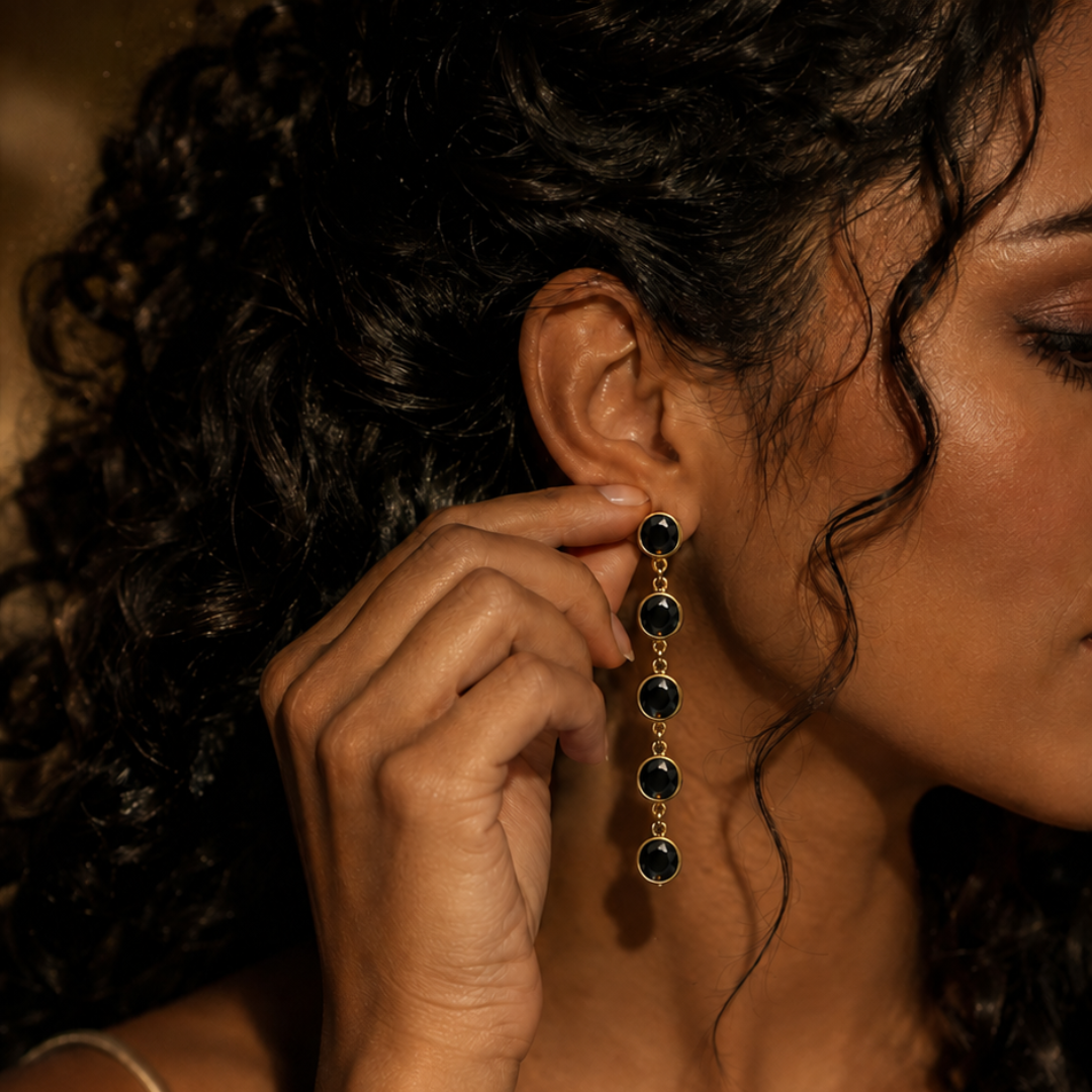 Onyx Drop Earrings
