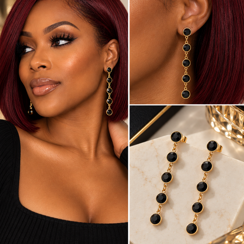 Onyx Drop Earrings