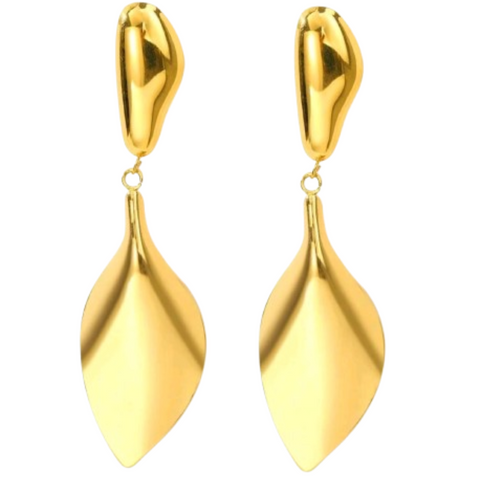 Lena Leaf Drop Earring